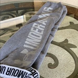 Gray under armour sweatpants
